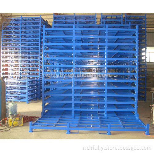 L3000mm Stacking Rack with 8upright posts & wheels suitable for long rugs or fabrics rolls